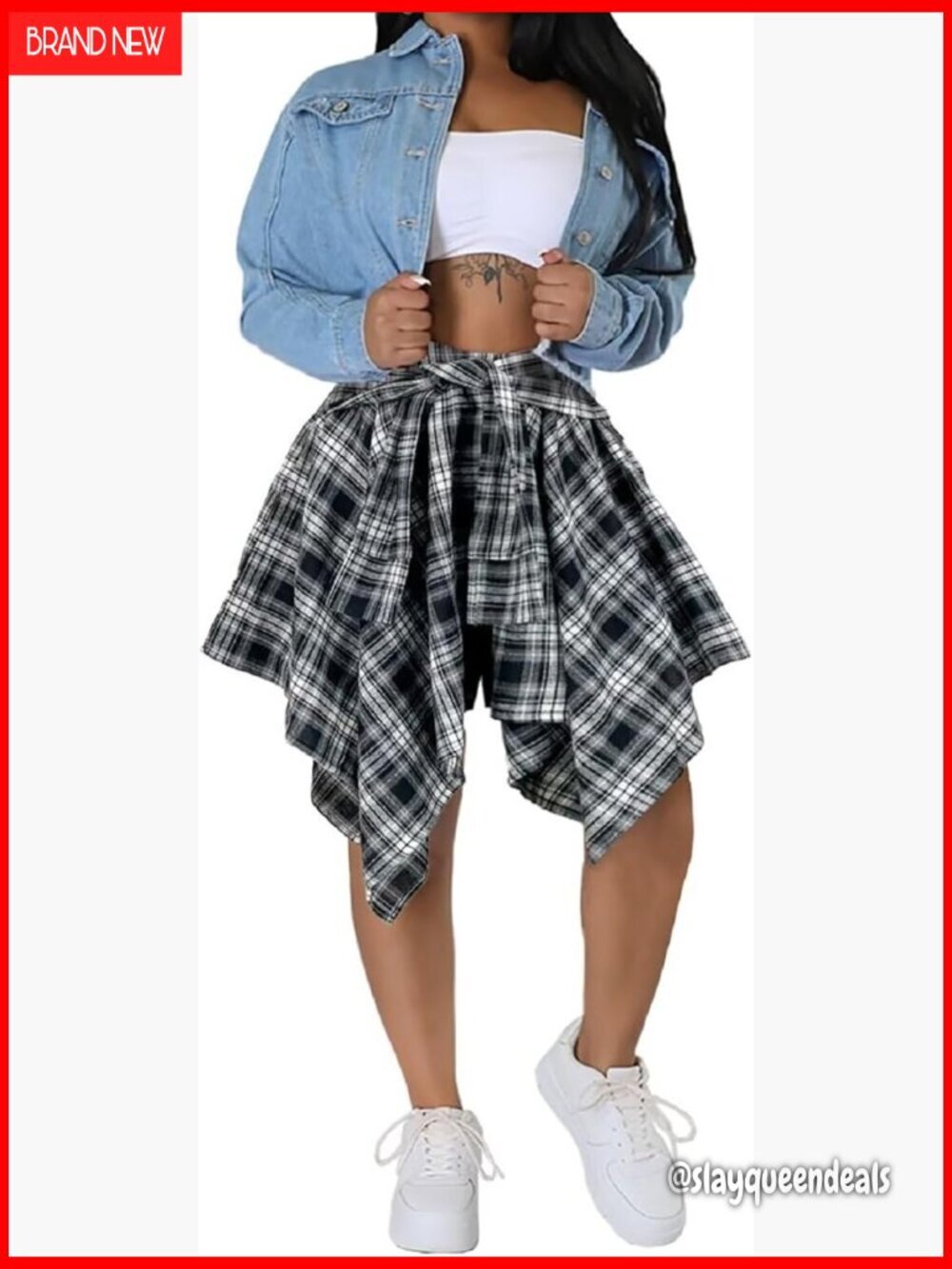 Polyester Elastane Asymmetrical Hem High Waist Mini Skirt Y2K Style